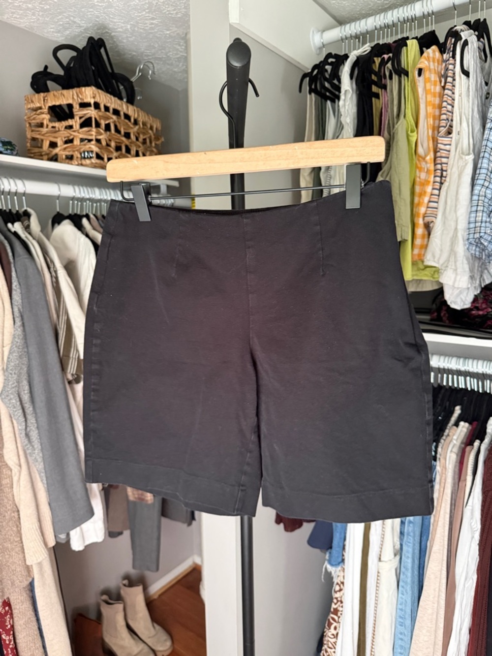 Boston Proper Black Cotton Shorts